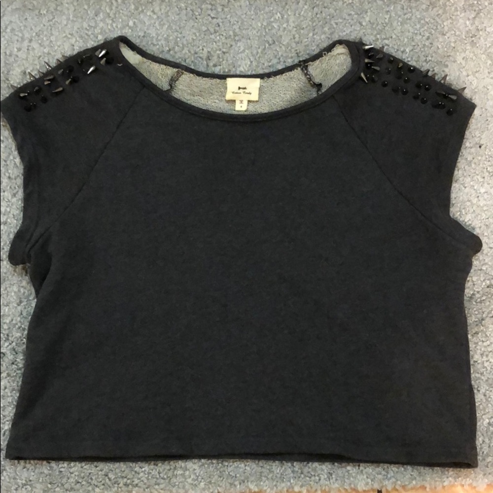 🌚 MODCLOTH/ Cotton Candy Crop Spikey Top 🌚